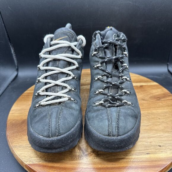 Nike Air Max Goadome ACG Black Leather Waterproof Boots Youth Sz 5.5Y Women's 7 - Picture 2 of 8